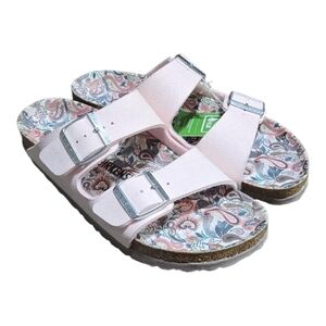 Birkenstock Arizona Vegan Light Rose Paisley Sandals Women's Size 9